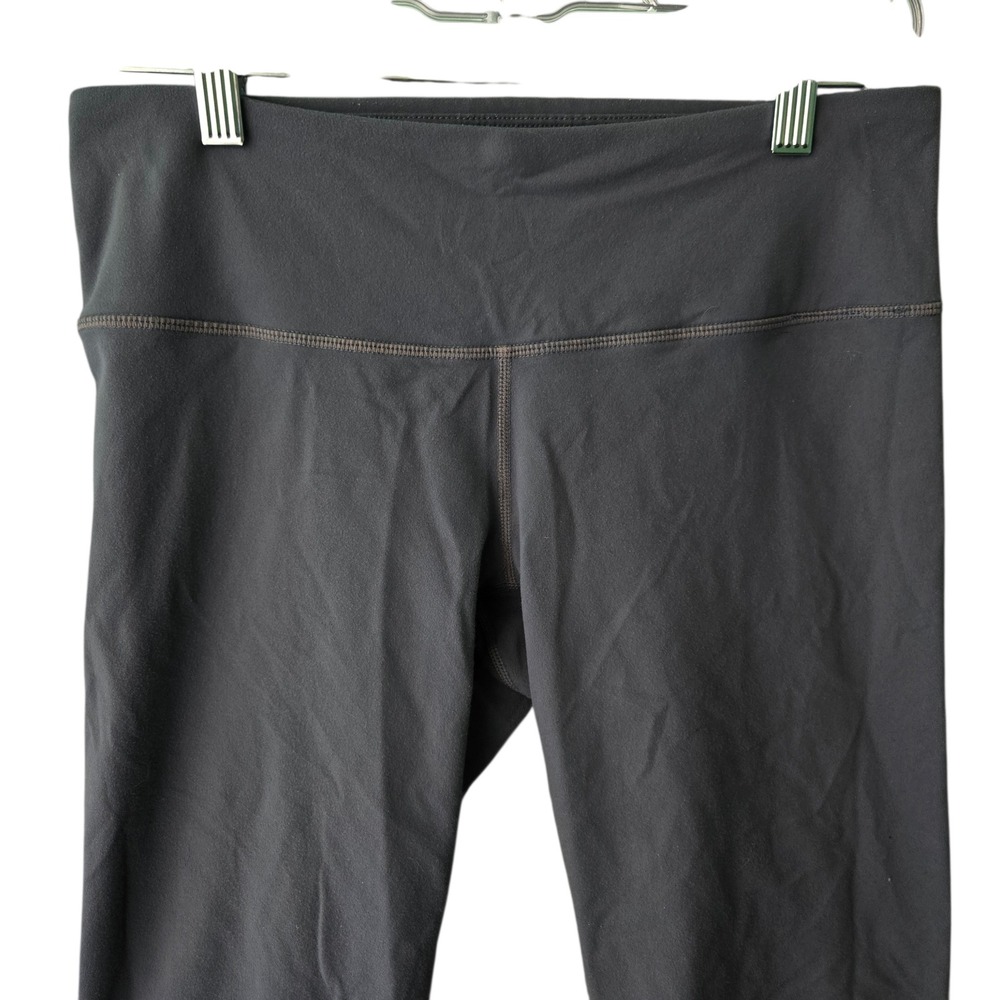 Prana Womens Charcoal Gray Cropped Yoga Leggings Size Medium Athleisure‎ Capris